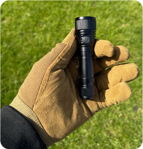 PREMIUM! BARDZO MOCNA ALUMINIOWA LATARKA S15 LED KOMPAKTOWA 1100lm USB-C