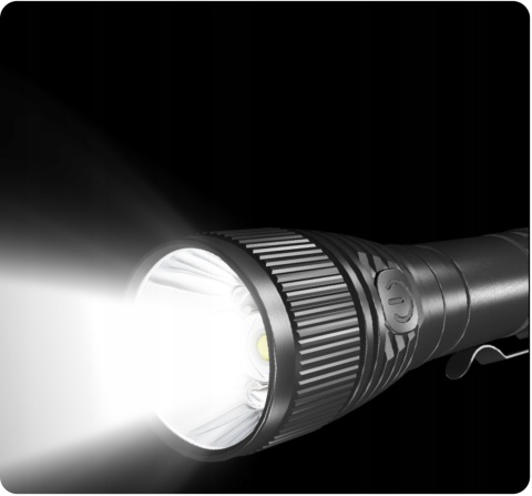 PREMIUM! BARDZO MOCNA ALUMINIOWA LATARKA S15 LED KOMPAKTOWA 1100lm USB-C