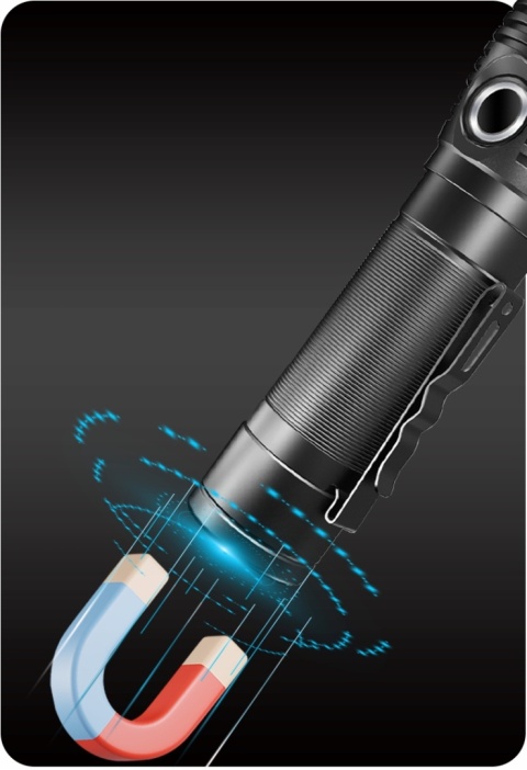 PREMIUM! BARDZO MOCNA LATARKA LED KOMPAKTOWA Z10 1400lm USB-C 4800 mAh