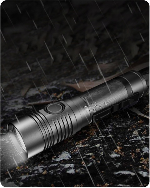 PREMIUM! BARDZO MOCNA LATARKA LED KOMPAKTOWA Z10 1400lm USB-C 4800 mAh