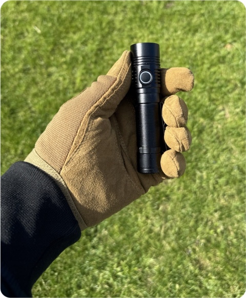 PREMIUM! BARDZO MOCNA LATARKA LED KOMPAKTOWA Z10 1400lm USB-C 4800 mAh