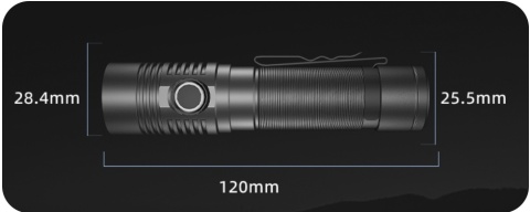 PREMIUM! BARDZO MOCNA LATARKA LED KOMPAKTOWA Z10 1400lm USB-C 4800 mAh