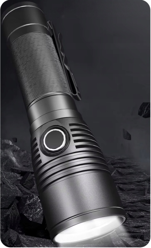 PREMIUM! BARDZO MOCNA LATARKA LED KOMPAKTOWA Z15 1400lm USB-C 4800 mAh