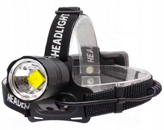 PREMIUM! DALEKOSIĘŻNA LATARKA CZOŁOWA LED UT-50 POWERBANK XHP90 5000lm USB