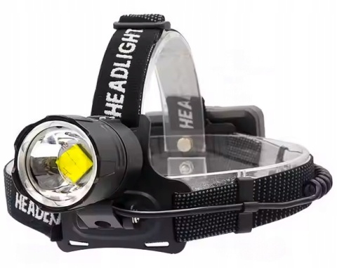 PREMIUM! DALEKOSIĘŻNA LATARKA CZOŁOWA LED UT-50 POWERBANK XHP90 5000lm USB