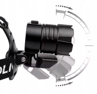 PREMIUM! DALEKOSIĘŻNA LATARKA CZOŁOWA LED UT-50 POWERBANK XHP90 5000lm USB