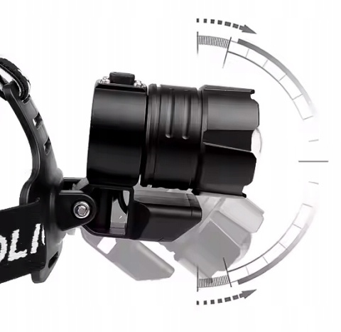 PREMIUM! DALEKOSIĘŻNA LATARKA CZOŁOWA LED UT-50 POWERBANK XHP90 5000lm USB