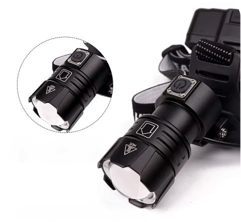 PREMIUM! DALEKOSIĘŻNA LATARKA CZOŁOWA LED UT-50 POWERBANK XHP90 5000lm USB