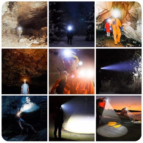 PREMIUM! DALEKOSIĘŻNA LATARKA CZOŁOWA LED UT-50 POWERBANK XHP90 5000lm USB