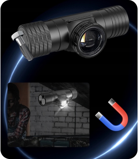 PREMIUM! DALEKOSIĘŻNA LATARKA CZOŁOWA LED ZOOM maXvision T21B LAMPKA ROWER