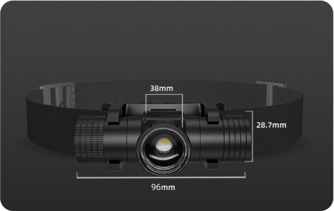 PREMIUM! DALEKOSIĘŻNA LATARKA CZOŁOWA LED ZOOM maXvision T21B LAMPKA ROWER