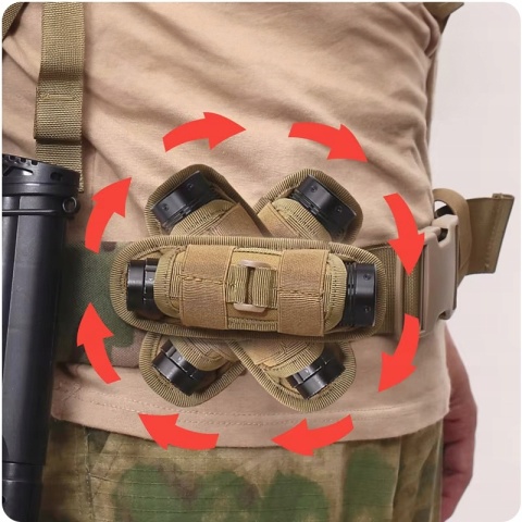 PREMIUM! KABURA POKROWIEC ETUI UNIWERSALNY NA LATARKĘ NÓŻ NA PAS TAKTYCZNY