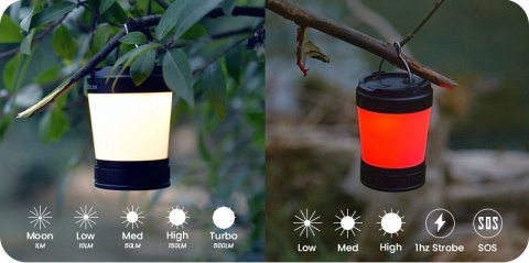 PREMIUM LAMPKA KEMPINGOWA LED NAMIOT TURYSTYCZNA Sofirn LT1S Power Bank MOC