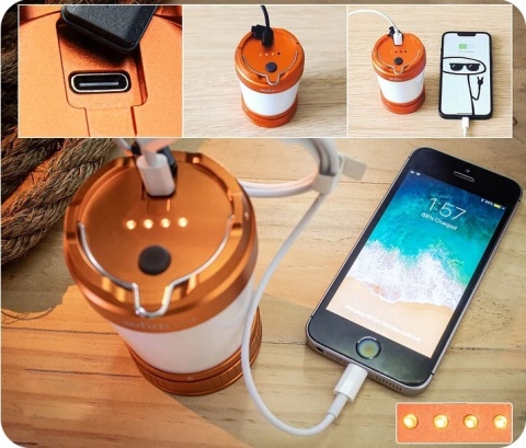 PREMIUM LAMPKA KEMPINGOWA LED NAMIOT TURYSTYCZNA Sofirn LT1S Power Bank MOC