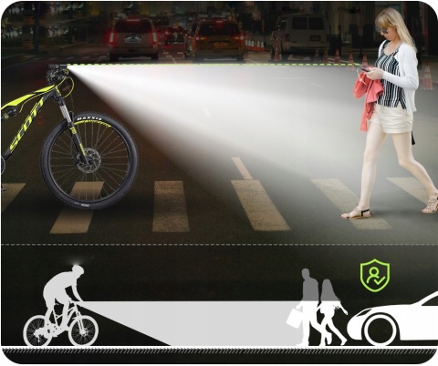 PREMIUM! LAMPKA ROWEROWA PRZEDNIA NA ROWER LED USB-C Sofirn BS01 2000lm MOC