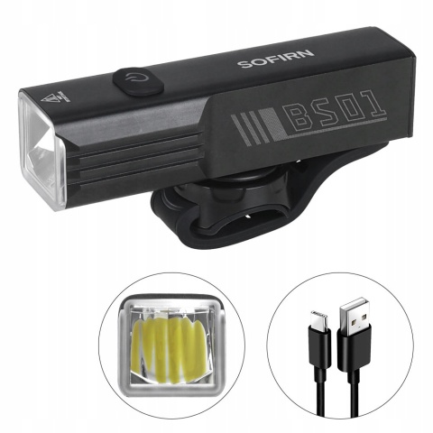 PREMIUM! LAMPKA ROWEROWA PRZEDNIA NA ROWER LED USB-C Sofirn BS01 2000lm MOC