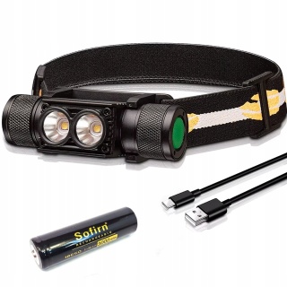 PREMIUM ! LATARKA CZOŁOWA Sofirn H25S 1200lm LED 2*SST40 LED + aku 18650