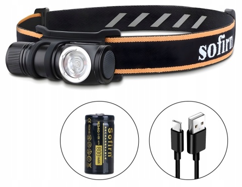PREMIUM ! LATARKA CZOŁOWA Sofirn HS10 1100lm LED LH351D LED + aku 16340