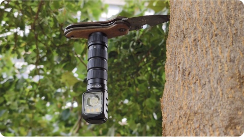 PREMIUM ! LATARKA CZOŁOWA Sofirn HS42 2100lm LED aku 18650 CZERWONE usb-c