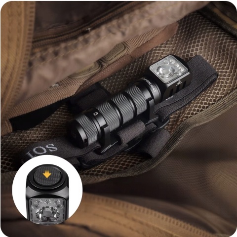 PREMIUM ! LATARKA CZOŁOWA Sofirn HS42 2100lm LED aku 18650 CZERWONE usb-c