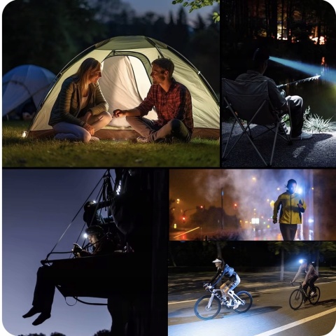 PREMIUM ! LATARKA CZOŁOWA Sofirn HS42 2100lm LED aku 18650 CZERWONE usb-c