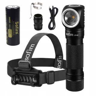PREMIUM ! LATARKA CZOŁOWA Sofirn SP40 1200lm CREE XPL LED + aku 18650