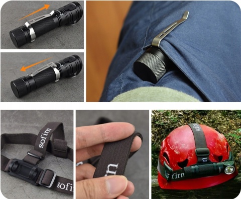 PREMIUM ! LATARKA CZOŁOWA Sofirn SP40 1200lm CREE XPL LED + aku 18650