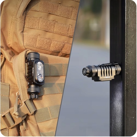 PREMIUM ! LATARKA CZOŁOWA WURKKOS HD16 2500lm LED 3 TRYBY 18650 CZERWONE