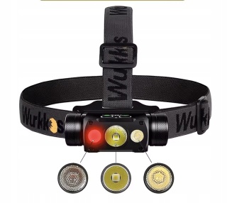 PREMIUM ! LATARKA CZOŁOWA WURKKOS HD50 4000lm LED 3 ŚWIATŁA 21700 SAMSUNG