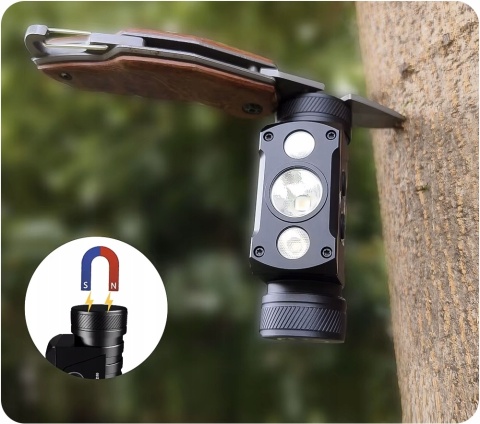 PREMIUM ! LATARKA CZOŁOWA WURKKOS HD50 4000lm LED 3 ŚWIATŁA 21700 SAMSUNG