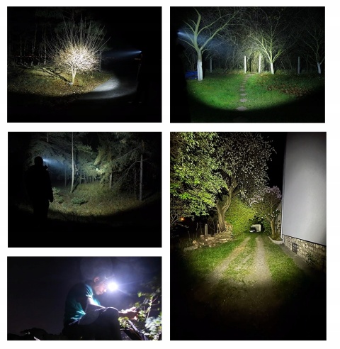 PREMIUM! LATARKA CZOŁOWA maXvision H25A 1800 lm LED 2*SST40 LED + aku 18650