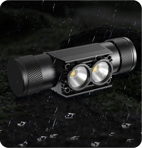 PREMIUM! LATARKA CZOŁOWA maXvision H25A 1800 lm LED 2*SST40 LED + aku 18650