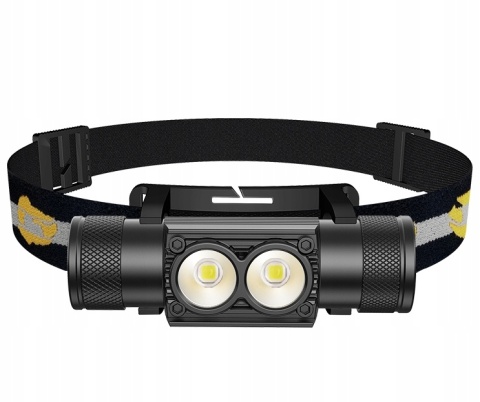 PREMIUM! LATARKA CZOŁOWA maXvision H25A 1800 lm LED 2*SST40 LED + aku 18650