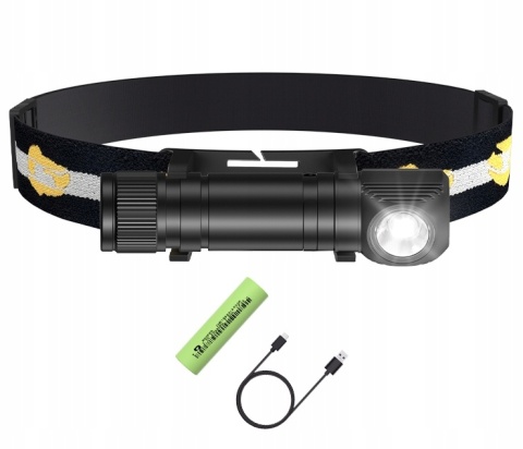 PREMIUM! LATARKA CZOŁOWA maXvision H30B LED SST40 LED + aku 18650