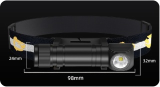 PREMIUM! LATARKA CZOŁOWA maXvision H30B LED SST40 LED + aku 18650