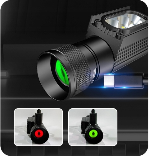 PREMIUM! LATARKA CZOŁOWA maXvision H35B 1747lm LED 5*SST20 LED + aku 18650