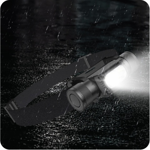 PREMIUM! LATARKA CZOŁOWA maXvision H35B 1747lm LED 5*SST20 LED + aku 18650