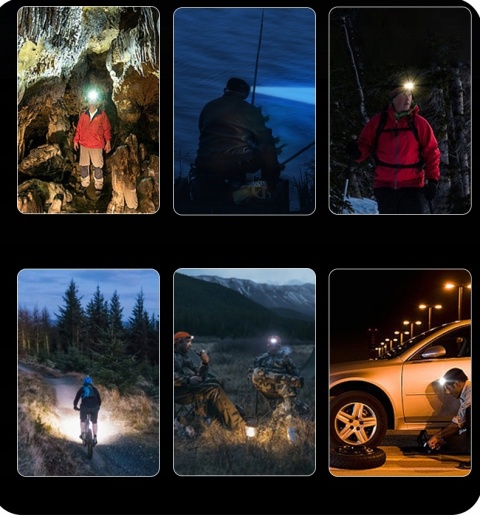 PREMIUM! LATARKA CZOŁOWA maXvision H35B 1747lm LED 5*SST20 LED + aku 18650