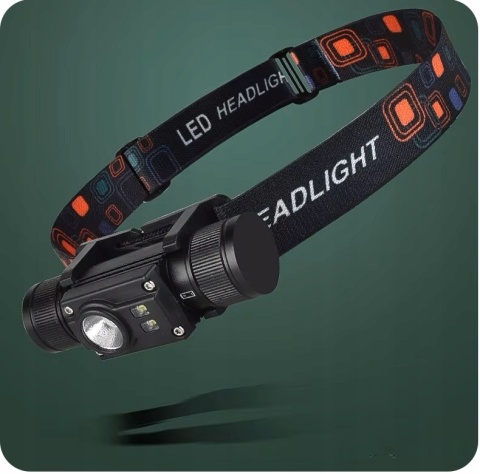 PREMIUM ! LATARKA CZOŁOWA maXvision M25L LED L2 + 2 XPE LED + aku 18650