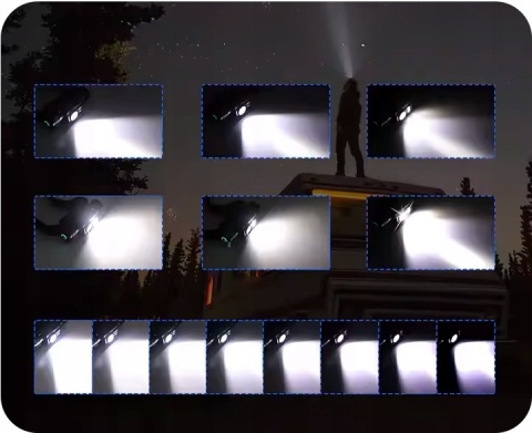 PREMIUM ! LATARKA CZOŁOWA maXvision M25L LED L2 + 2 XPE LED + aku 18650