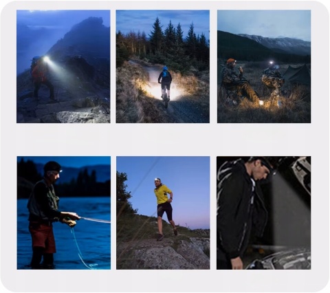 PREMIUM ! LATARKA CZOŁOWA maXvision M25R LED XTE+COB LED + aku 18650