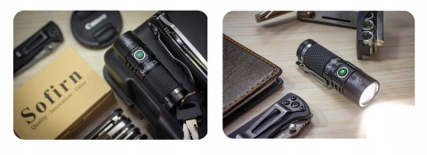 PREMIUM Latarka Sofirn SC21 1000lm LED Samsung + akumulator 16340 MINI EDC