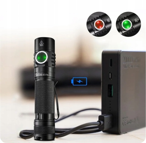 PREMIUM Latarka Sofirn SC31 PRO 2000lm LED SST40 + akumulator 18650 3000mAh