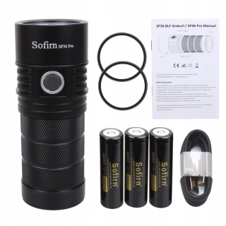 PREMIUM Latarka Sofirn SP36 PRO 8000lm LED EDC 4*SST40 3*18650 9000mAh