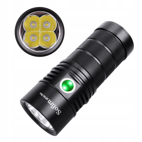 PREMIUM Latarka Sofirn SP36 PRO 8000lm LED EDC 4*SST40 3*18650 9000mAh