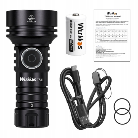 PREMIUM Latarka Wurkkos TS11 2000lm LED EDC SFT-40 616 metrów MINI