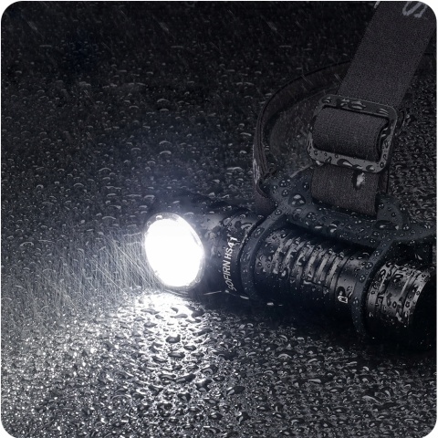 PREMIUM ! MOCNA LATARKA CZOŁOWA Sofirn HS41 4000lm 4*SST-20 LED + aku 21700