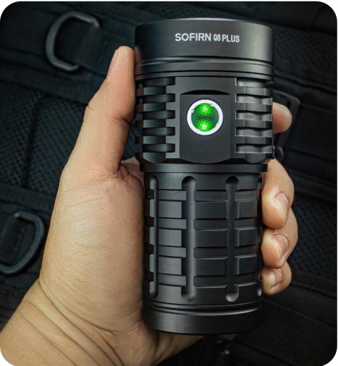 PREMIUM POTĘŻNA Latarka Sofirn Q8 Plus 16000lm LED 6*XHP50 3x21700 15000mAh