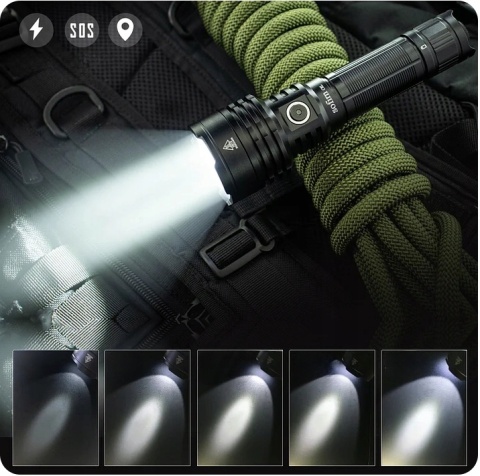 PROFESIONALNA Latarka Sofirn C8L 3100lm XHP50D HI aku 21700 USB-C MOC