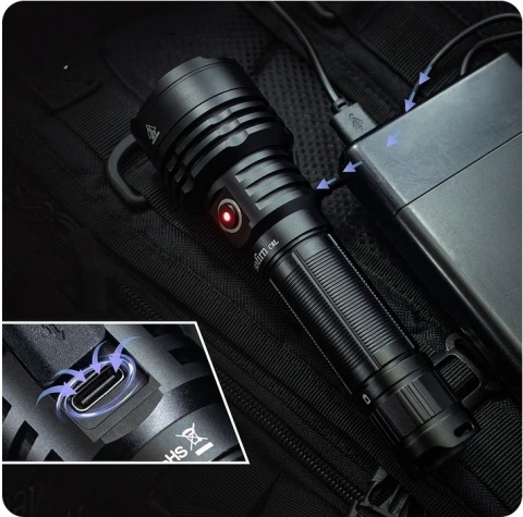 PROFESIONALNA Latarka Sofirn C8L 3100lm XHP50D HI aku 21700 USB-C MOC